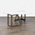 Modern Century Furniture Faux Stone Top Coffee Table With Brass Legs For Sale - Image 3 of 7