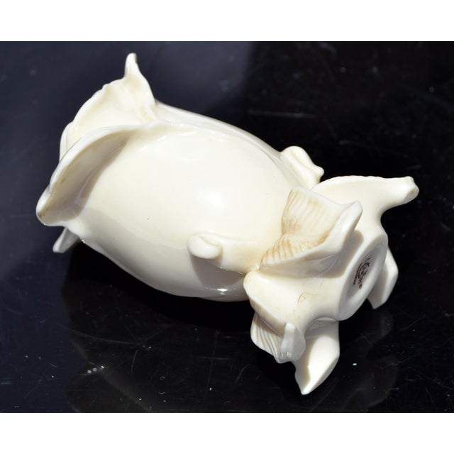 Mid-20th Century Lenox Rose Shaped Ceramic Fine Bone China Candle Holders, Pair For Sale In Miami - Image 6 of 13