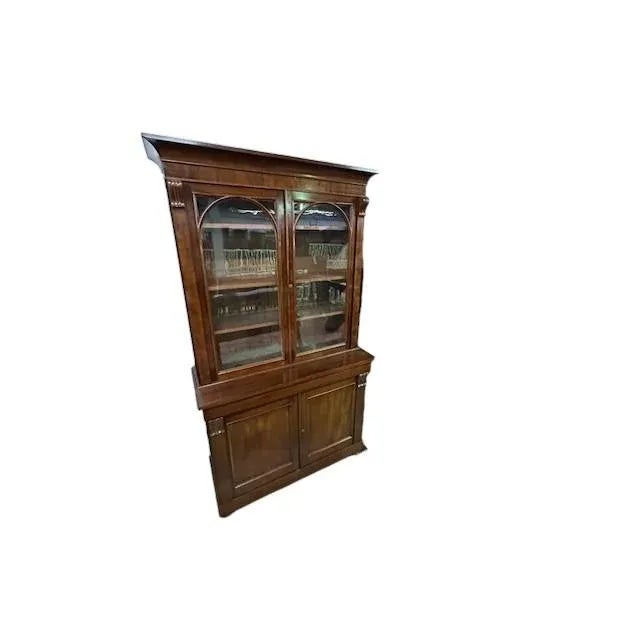 Brown 19th Century English Mahogany Bookcase For Sale - Image 8 of 8