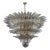 Murano Palmette Ceiling Light on Four Levels, 163 Trasparent Glasses For Sale
