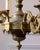 Bronze Mid 20th-Century French Bronze Chandelier with Classical Motifs For Sale - Image 8 of 11