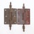 Victorian style door hinges made of cast iron with steeple tips, three knuckles, and a template hole pattern. The original...