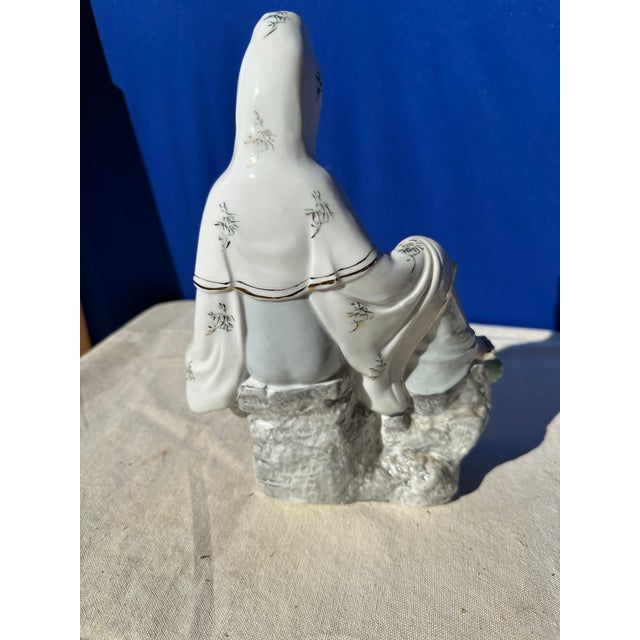 Ceramic 1970s Ceramic Asian Woman Sculpture For Sale - Image 7 of 10