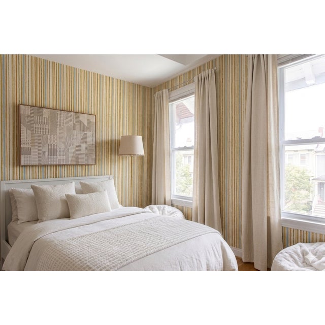 United DeSoto Vintage 1970s Striped Motif Wallcovering For Sale - Image 11 of 11