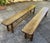 Rustic Rustic Oak Farmhouse Bench, 1950s For Sale - Image 3 of 18