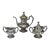 Antique c. 1906 Reed & Barton Silverplate Tea or Coffee Set - 3-Piece For Sale