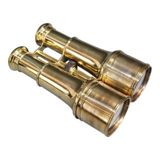 French Made Brass Yachting Binoculars For Sale
