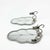 Pair of Vintage Silver-Tone Leaf Mirrored Wall Candle Sconces For Sale - Image 4 of 12