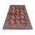 Red Memling Gul Kazak Hand-Knotted Wool Rug - 5'4" X 8'3" For Sale