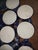 Vintage Collection of Bennington Blue Agate Cups and Saucers For Sale - Image 10 of 14