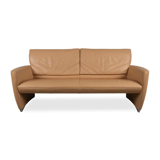 Angel 3250 3-Seater and 2-Seater Sofa in Cognac Leather from Jori, Set of 2 For Sale - Image 4 of 18