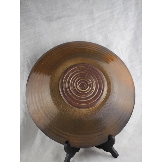 Mid-Century Paulet French Landscape Olive Fruit Bowl / Plate For Sale - Image 9 of 13