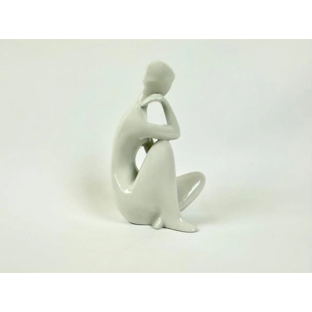 Ceramic Czechoslovakian Porcelain Figurine by Jitka Forejtova for Royal Dux Bohemia, 1960s For Sale - Image 7 of 7