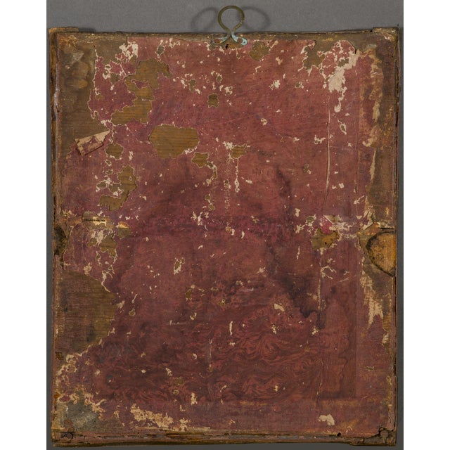 Early 18th Century Religious Italian Painting on Glass For Sale - Image 4 of 14