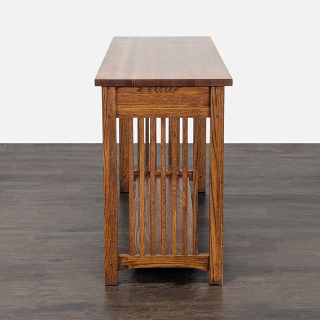 2000 - 2009 Mission Style Console Table For Sale - Image 5 of 10