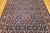 Vintage Persian Tabriz Afshan Rug, Hand-Knotted Wool, Allover Geometric Caucasian Kuba Pattern, Navy & Red, 7x10 For Sale - Image 17 of 18