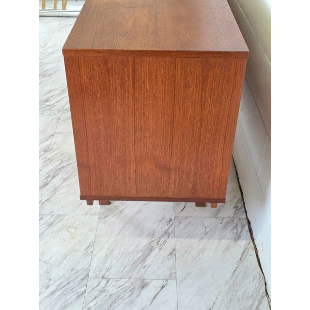 Mid 20th Century Swedish Teak Credenza in the Manner of Yvenge Ekstöm for Dux For Sale - Image 9 of 12