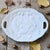 Mid-20th Century White Ceramic Embossed Turkey Platter with Handles A spectacular, statement-making mid-20th century white...