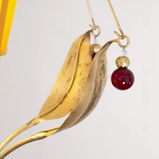 Vintage Italian Suspension Lamp, 1980s For Sale - Image 10 of 12