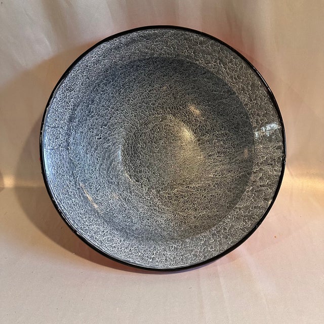 1940s Vintage Large Scale Enameled Orange Bowl For Sale - Image 5 of 5