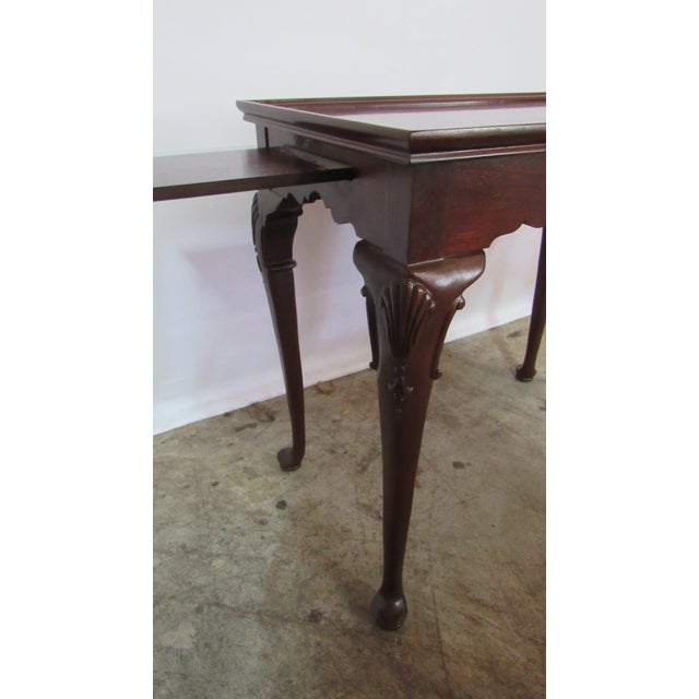 Hammary Mahogany Tea Side Table Vintage Beautiful For Sale - Image 4 of 5