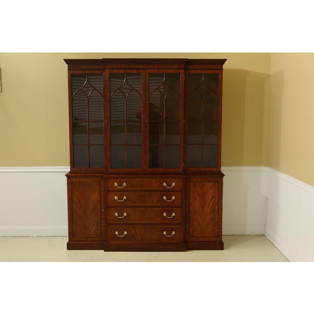 Henkel Harris Mahogany Breakfront China Cabinet Chairish