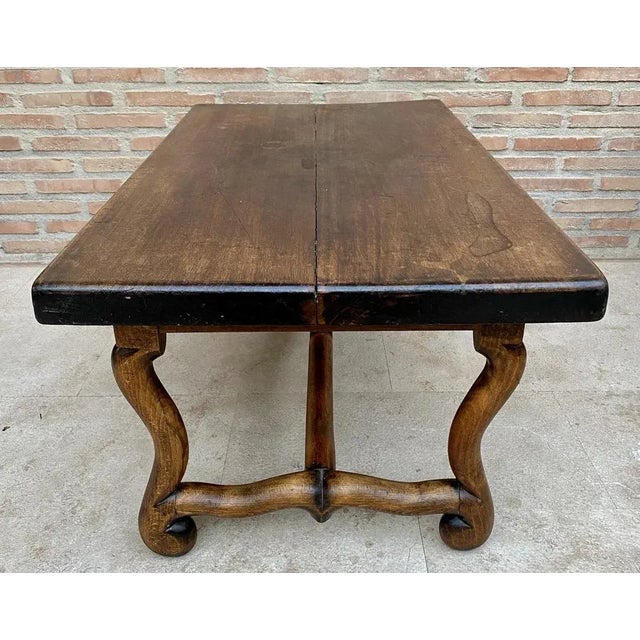 Early 20th Century French Country Oak Side Table, 1940s For Sale - Image 4 of 11