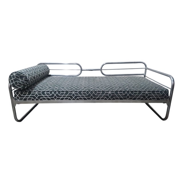 Vintage Tubular Chrome Sofa For Sale