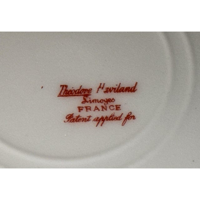 White Haviland Limoges Pink Rose Dinner Plates - Set of 4 For Sale - Image 8 of 8