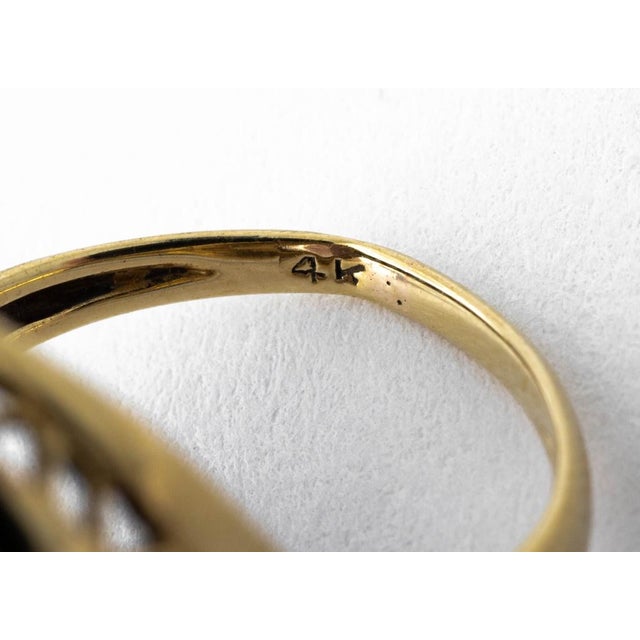 14k Yellow Gold & Amethyst Ring For Sale - Image 11 of 11