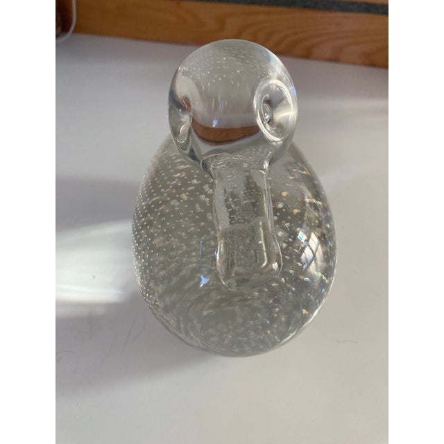 Mid 20th Century Mid 20th Century Hand Blown Bullicante Art Glass Duck Paperweight-Large For Sale - Image 5 of 7