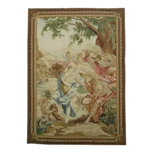 Vintage Woven Figural Tapestry
