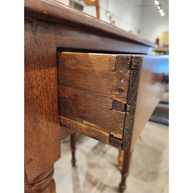 Antique American Turned Leg Side Table For Sale - Image 14 of 18