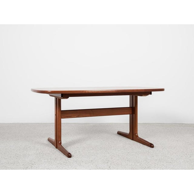 Mid-Century Modern Danish Extendable Oval Dining Table in Teak from Skovby, 1960s For Sale - Image 13 of 13