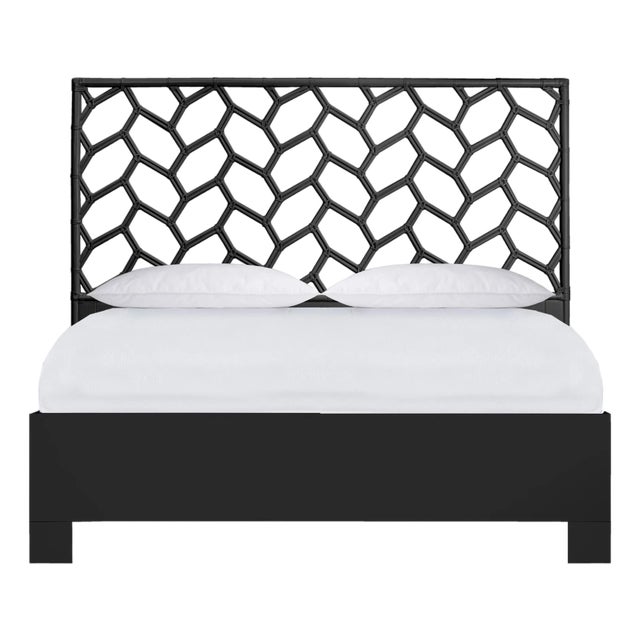 Silas Platform Bed King - Black For Sale