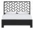 Silas Platform Bed King - Black For Sale