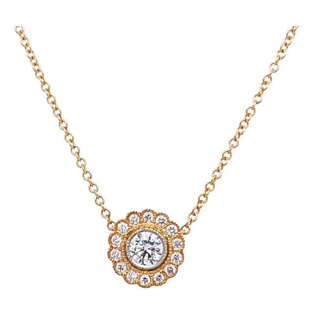 24738 - Tiffany & Co. Enchant Diamond 18k Rose Gold Platinum