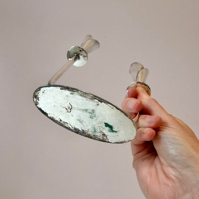 Pair of Mid-Century Danish Silver Plated Calla Lily Candlestick Holders by Hans Jensen For Sale In New York - Image 6 of 9