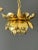 Mid-Century Modern Feldman 1970s Small Brass Lotus Light Fixture For Sale - Image 3 of 10