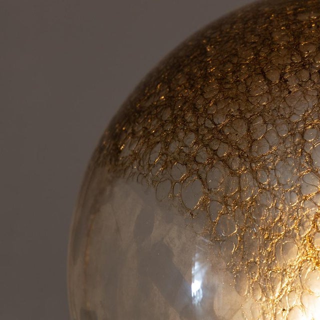Metal Spherical Table Lamp in Brass and Glass from La Murrina, Italy, 1960s For Sale - Image 7 of 8