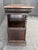 19th Century Marble Top Continental Oak Buffet With Leaded Glass Door For Sale In Raleigh - Image 6 of 18