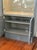 Vintage Gray Lacquered Curio Cabinet, Late 20th Century For Sale In Los Angeles - Image 6 of 12