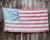 Blue Real Vintage Betsy Ross American Revolutionary Flag 13 Stars Cotton 1976 With Beautiful Naturally Faded Patina 3x5 For Sale - Image 8 of 8