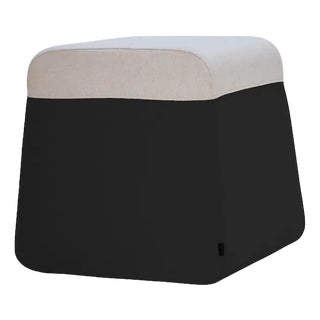 Seal Pouf Black MLF 28 by Moca For Sale