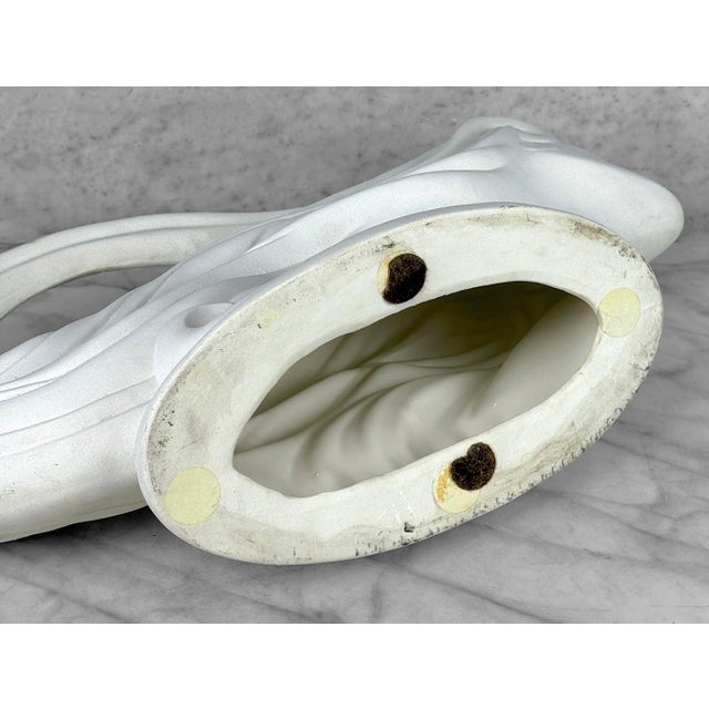 Vintage 20" Art Nouveau White Ceramic Women Bust Sculpture by Haeger For Sale - Image 11 of 11