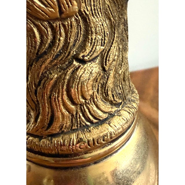 1970s 1970s Gucci Deer Stag Brass Stirrup Cup For Sale - Image 5 of 11