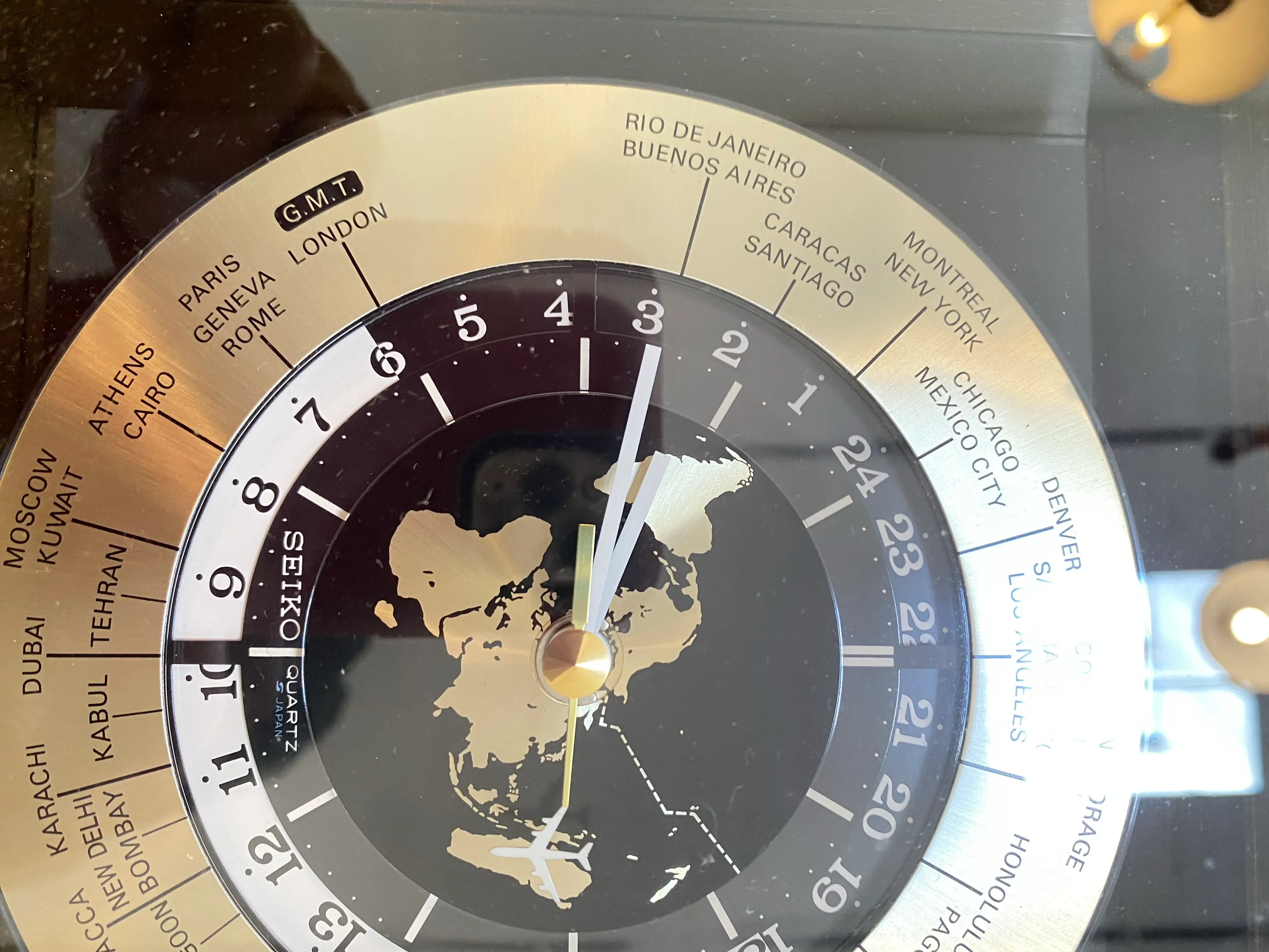 Vintage Seiko International Mantle Clock | Chairish