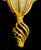 Gold CVenetian Opal Glass Lanterns and Sconce, Murano, 1950s, Set of 2 For Sale - Image 8 of 18