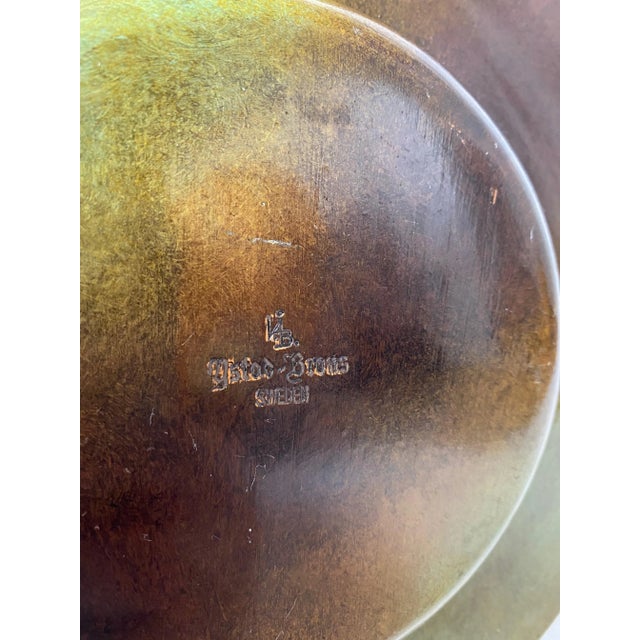 1930s Bronze Plate and Vase by Ystad Brons For Sale In New York - Image 6 of 7