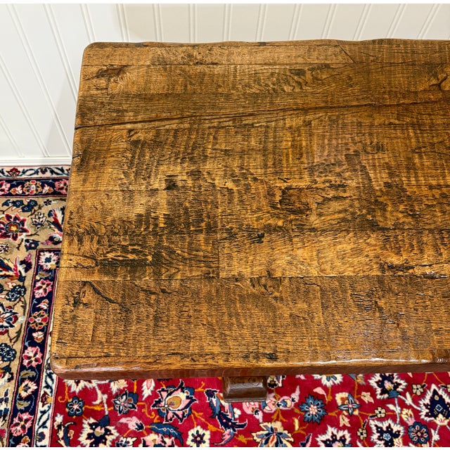 Antique French Dining Farmhouse Refectory Monastery Table Trestle Base Mid 19thC For Sale - Image 12 of 18